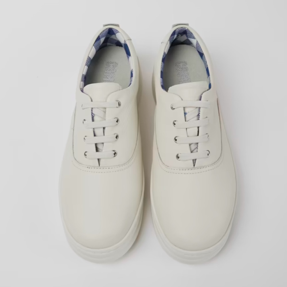 Camper Runner Up White Leather Sneakers